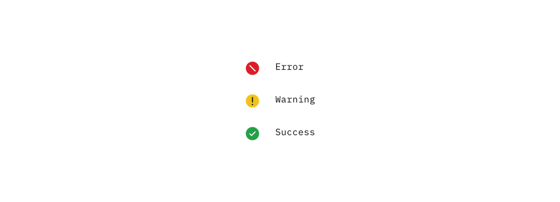 The three icon states The three icon states